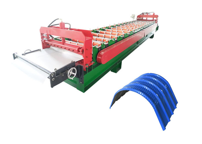 Customized Color Metal Roofing Roll Former , Touch Screen Metal Rollforming Equipment