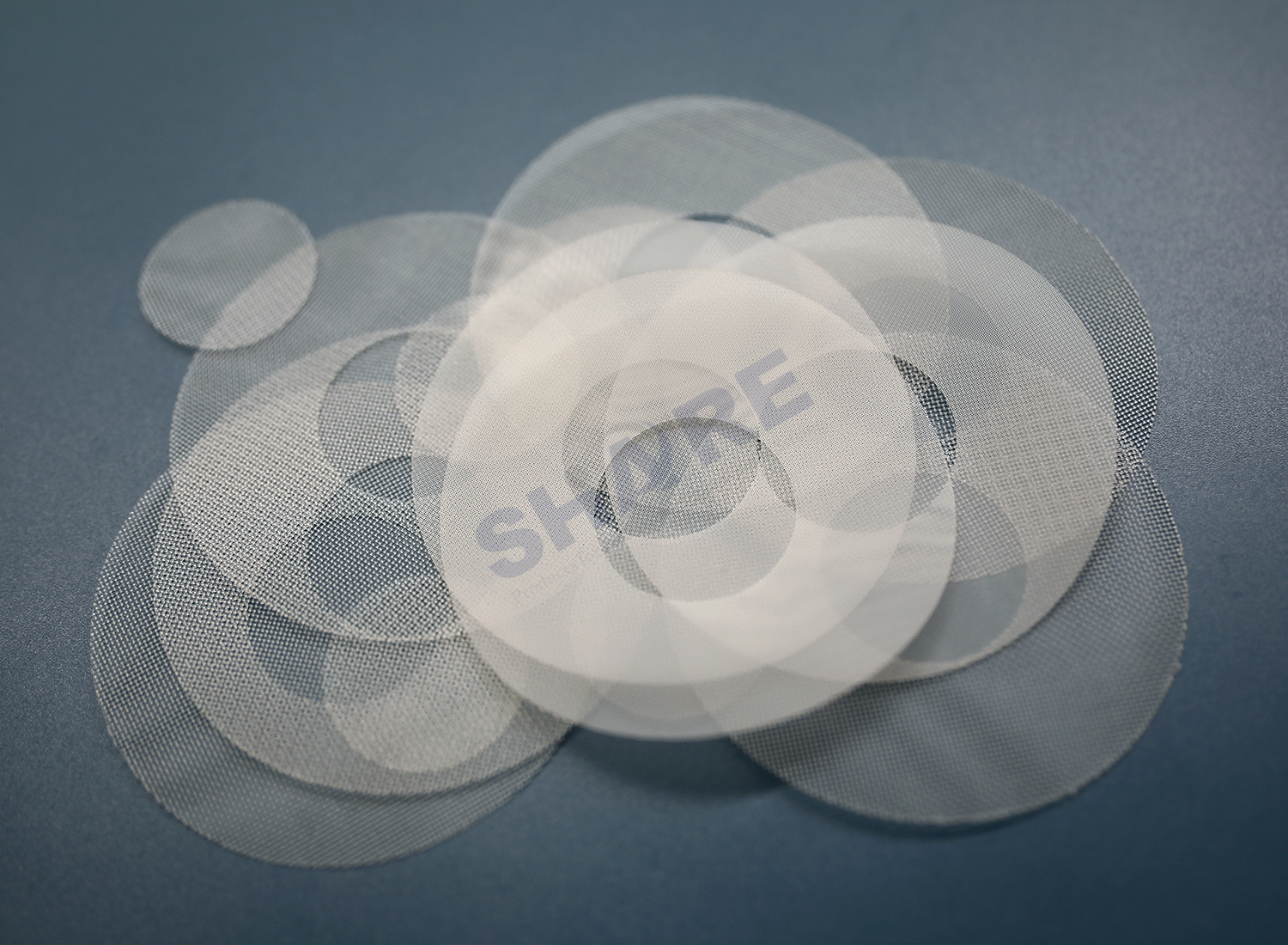 filter mesh cut shapes