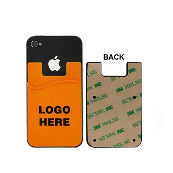 Universal Silicone 3M Adhesive Sticker Pouch Credit Card Case Holder Pocket Sleeve for iPhone 6s 6 5s 5 Samsung Galaxy S