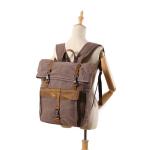 Men's Retro Work Laptop Rucksack , Student Outdoor Wear Resistant Travel Bag