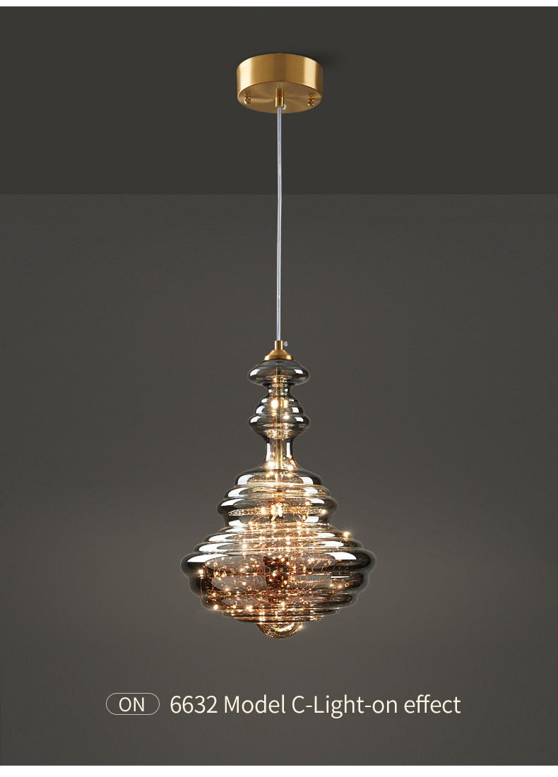 Nordic Full Copper Lamp Luxury Post-modern Crystal Chandelier(WH-AP-554)