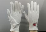 Light Weight Cotton Parade Gloves Customized Embroidery Logo Non Toxic Material