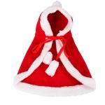 Cotton Pet Christmas Costumes Red / White Color 30CM Height 80 - 120G