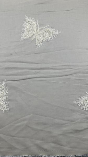 Luxury Elegant And Durable Butterfly Embroidered Lace Fabric For Home Textile