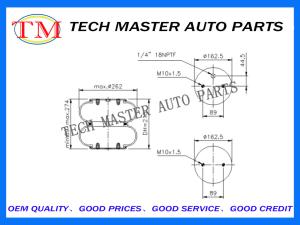 Wholesale Convoluted Industrial Air Springs Air Suspension Shock Absorbers Firestone W01-M58-6910 from china suppliers