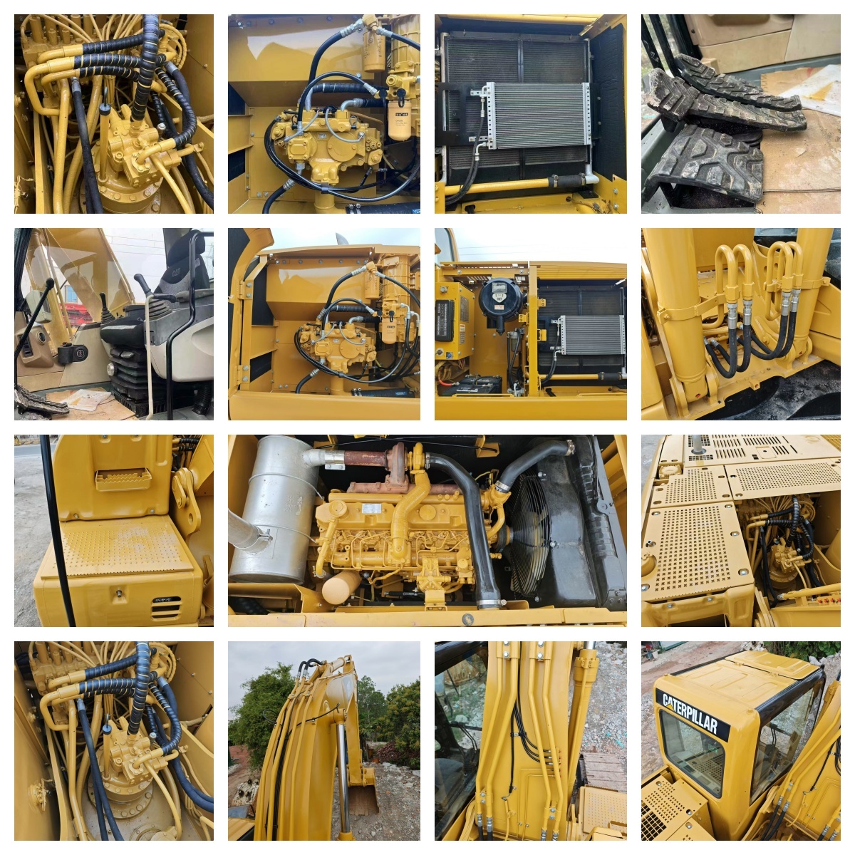 Used CAT 320C L Excavator Travel Speed 5.5km/h 6.4L Displacement