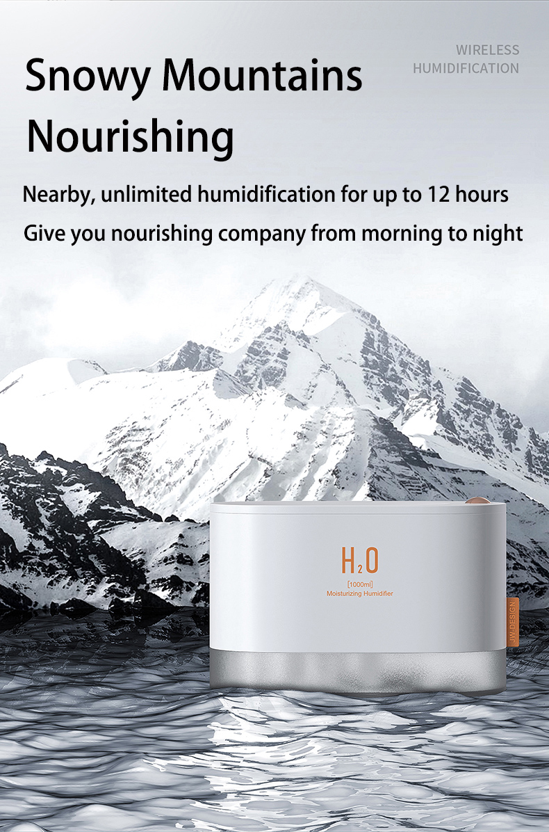 Amazon hot double spray large capacity humidifier cold mist humidifier air diffuser portable desktop wireless humidifier
