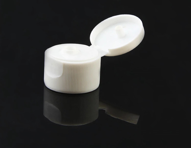 Silk Screen Printing Plastic Flip Top Caps Smooth Surface Hot Stamping For Liquid Soap