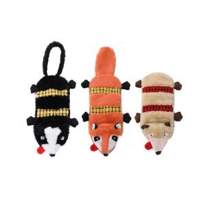 Wholesale High Playability Fox Skunk Voice Corduroy Dog Pet Plush Toys from china suppliers