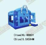 0.55mm PVC Inflatable Obstacles Course For Amusement Parks