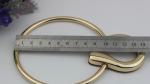 Custom metal hardware accessories zinc alloy light gold purse leather low price