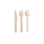 6.3"-6.5" Biodegradable Cutlery Kits Durable Environmentally Friendly