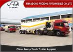 Tri axle bulk cement tanker trailer lime powder coal ash powder trailer sale