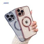 Electroplate TPU Magsafe Phone Case Shockproof Magnetic For IPhone 16 15 14 Pro