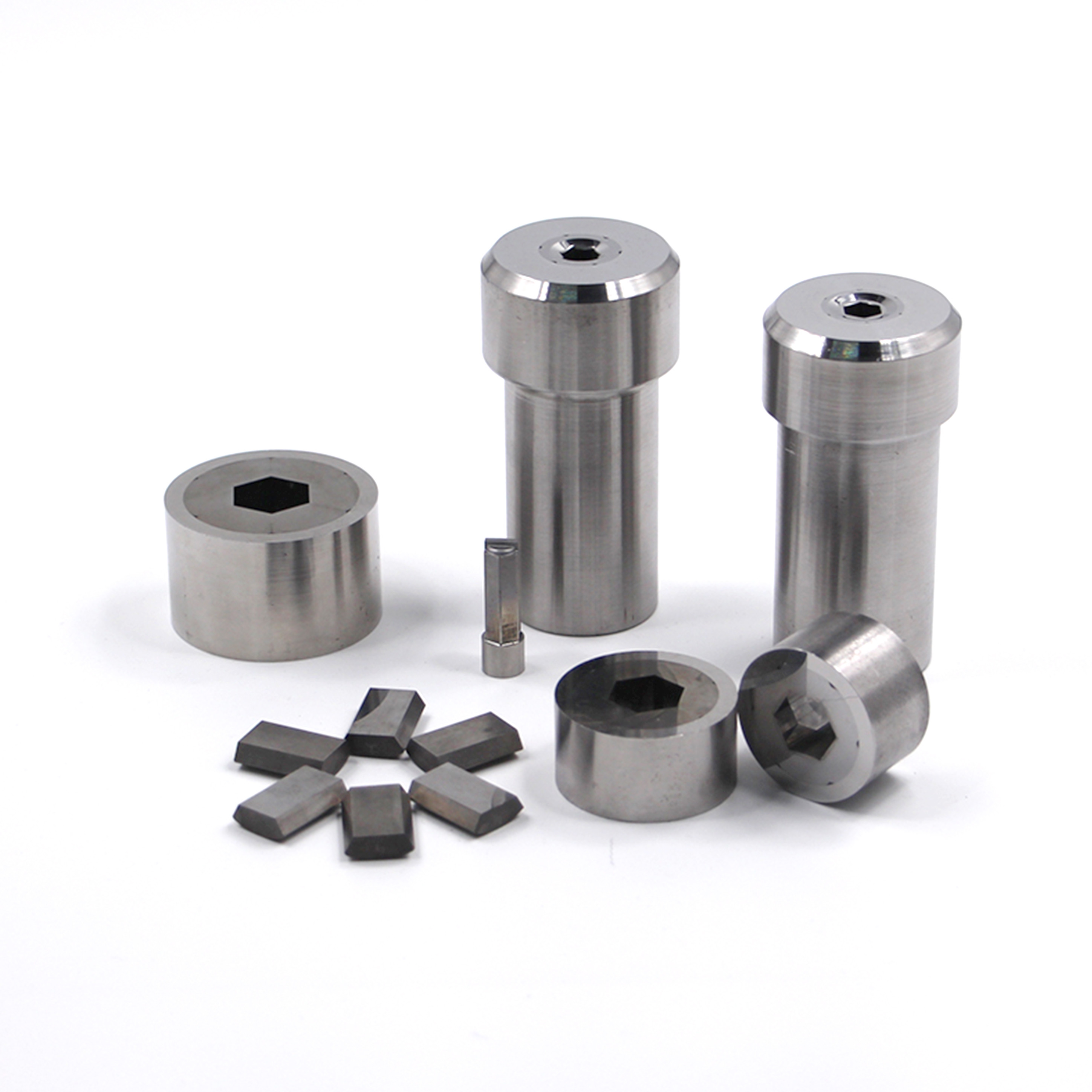 Tungsten Carbide Cold Heading Die VA80 ST7 KG5 KG6 Segmented Hex Die Precision Mirror Polishing