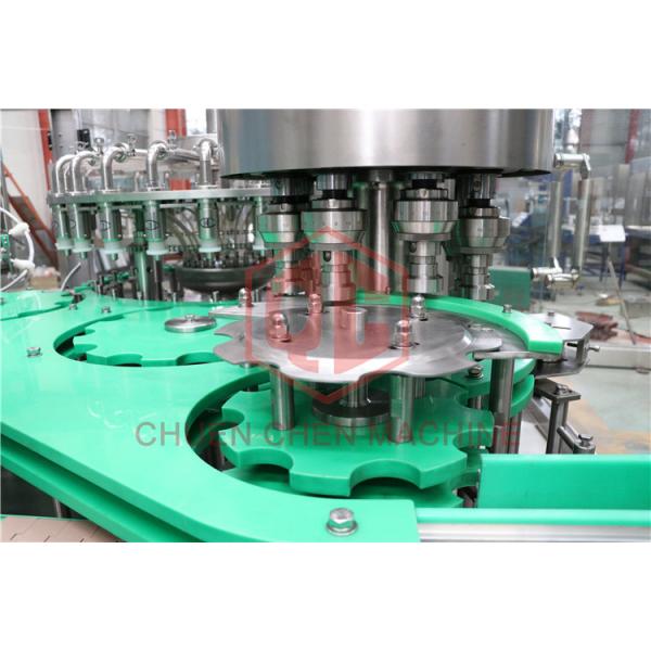 10000BPH Combi Glass Bottle Filling Machine Hot Fill Bottling Equipment With Return System