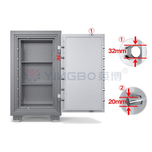 YB/FH-108 Electronic Digital Lock Fireproof Safe Box with 1400°C Fireproof Rating and Special Out Hinge Design