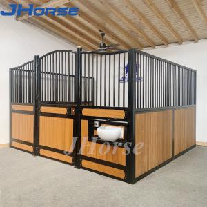 Wholesale Permanent Horse Stable Panel Door European Horse Stall Fronts Horse With Feeder from china suppliers