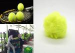 9Dx64mm Triangle Polyester Staple Fiber Shiny Green Color For Tennis Ball Cloth