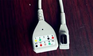 Wholesale Black Brush 12 Pins GE Rozinn 10 Lead Ecg Cable Din Style Medical Cables from china suppliers