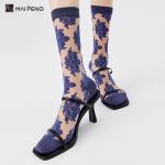Custom Summer Wear Fashionable Crystal Socks Women'S Glass Silk Tide Socks