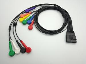 Wholesale TPU 10 Lead IEC AHA Snap ECG Cable 1m For Schiller MS-12 from china suppliers