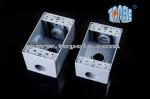 Die-cast Aluminum Weatherproof Boxes 3 Holes / 5 Holes Single Gang Outlet Boxes