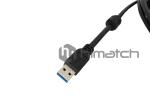 Thumbscrew Straight Entry 1.8M 30V USB3 Vision Cable