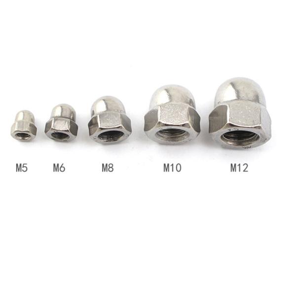 Building M2-M30 Fastener 304 Stainless Steel Hexagon Round Head Nut with