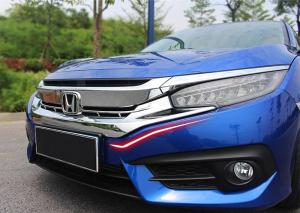Wholesale HONDA Civic 2016 Exterior Decoration Parts , Front Grille Moulding from china suppliers