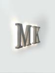 Customized Polished Metal Letter Sign Outdoor Led Backlit Signage Wall Led Light