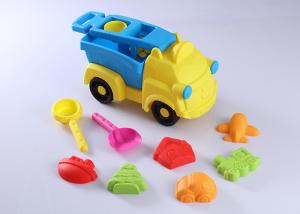 Wholesale 10 Pcs Hard Plastic Beach Sand Set Toys W / Vehicle Animal Molds Bucket Shovel 15 &quot; from china suppliers