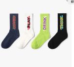 100 Cotton Blend Bamboo Women'S Plain Long Thick Workout White Crew Socks