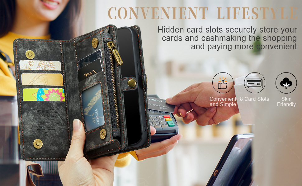 Card Slot Mobile Shell Leather TPU Phone Cases Wallet Flip Cover Phone Case for iPhone 13 14 Pro Max Luxury Design Style