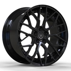 Wholesale Satin Matte Black 2 Piece Forged Wheels Dics Spoke Barrel Lip For Mercedes Benz C43 20inch Rims from china suppliers