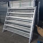 Six Bars Heavy Duty Metal Oval Rail livestock fence panels Locking Pins. ".