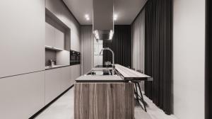 Wholesale Modern Cabinets Furniture Industrial High Glossy Lacquer Wood Kitchen Cabinet from china suppliers