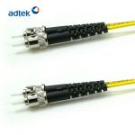 9/125 Singlemode ST To ST Patch Cord 3M PVC Duplex Yellow Fiber Optic Cable
