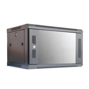Wholesale 6U Wall Mount Network Cabinet With Tempered Glass Door For Easy Access from china suppliers