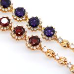 Classic 18K Gold Plated Cubic zirconia Bracelet & bangles factory wholesale high
