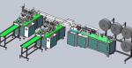 Disposable Face Mask Production Line For Hospital Surgical / Personal Care Mask