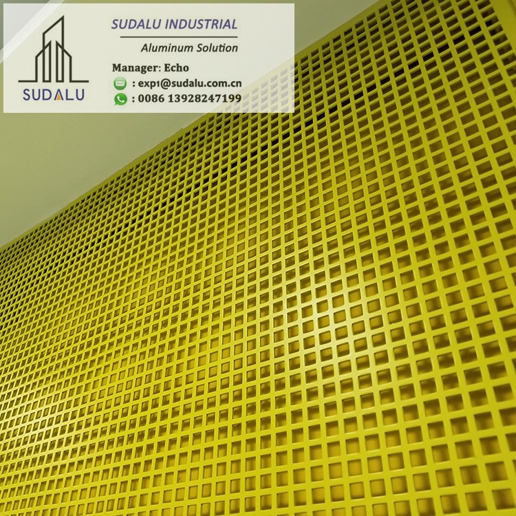 SUDALU Building Cladding Metal Screen Curvel Aluminum Panel For Interior Partition Usage