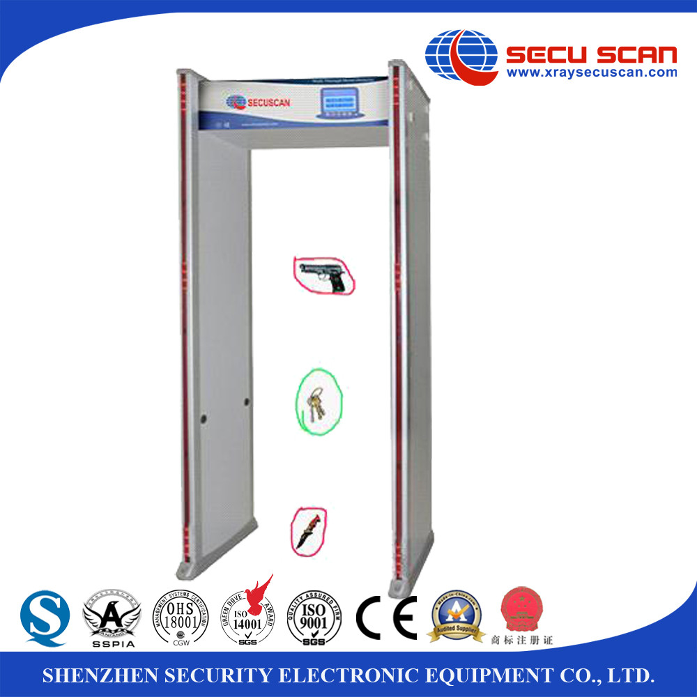 Multi-zones Alarm Waterproof Walk Through Metal Detector For Buidling Entrance Security