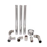 Straight Double Wall Pellet Stove Pipe Long Durability Rust Proof Weather