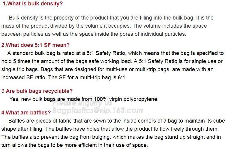 New construction waste skip bag/pp woven jumbo big bag with liner,fibc jumbo PP woven big bag super sack for cement,PACK