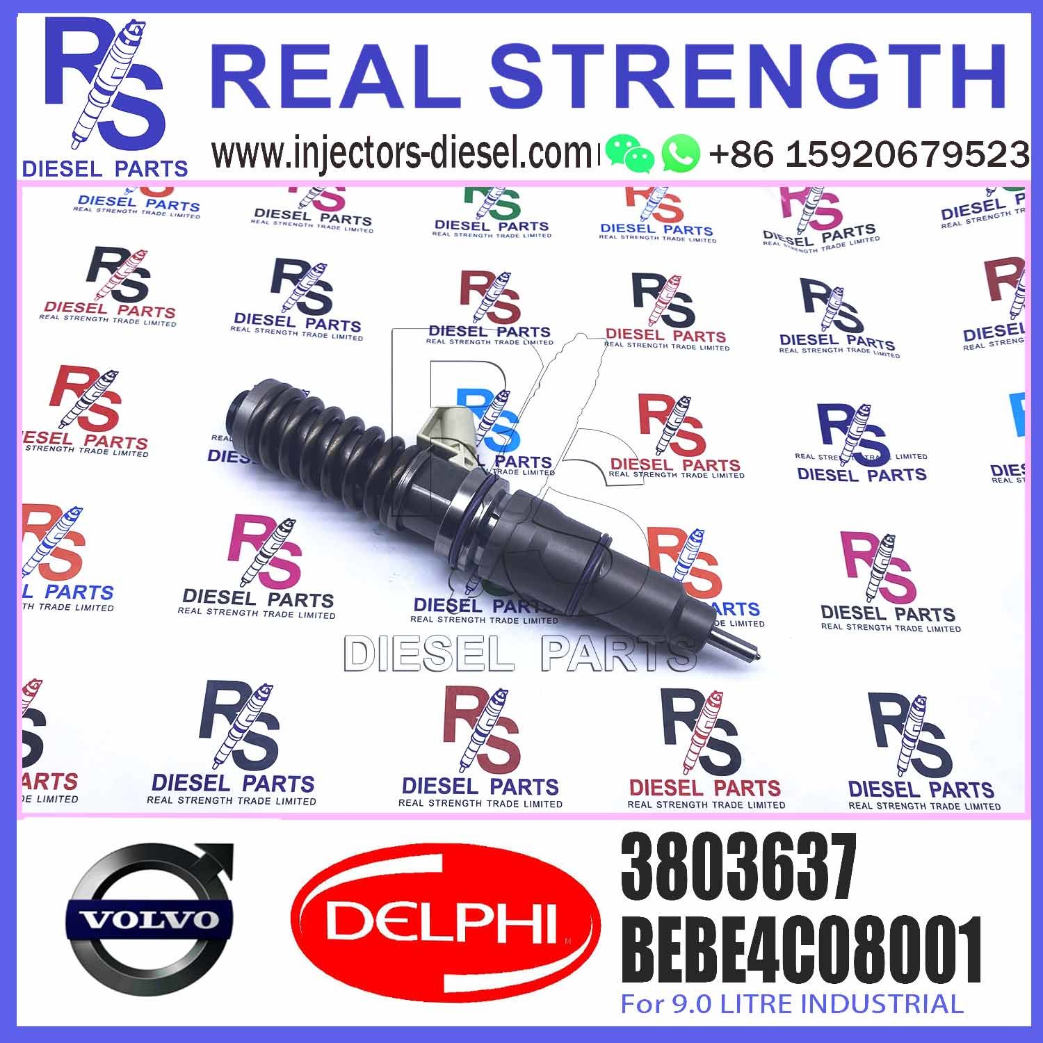 Diesel Electronic Unit Fuel injector BEBE4C08001 3829087 3803637 3829087 For V-O-L-V Diesel Engine