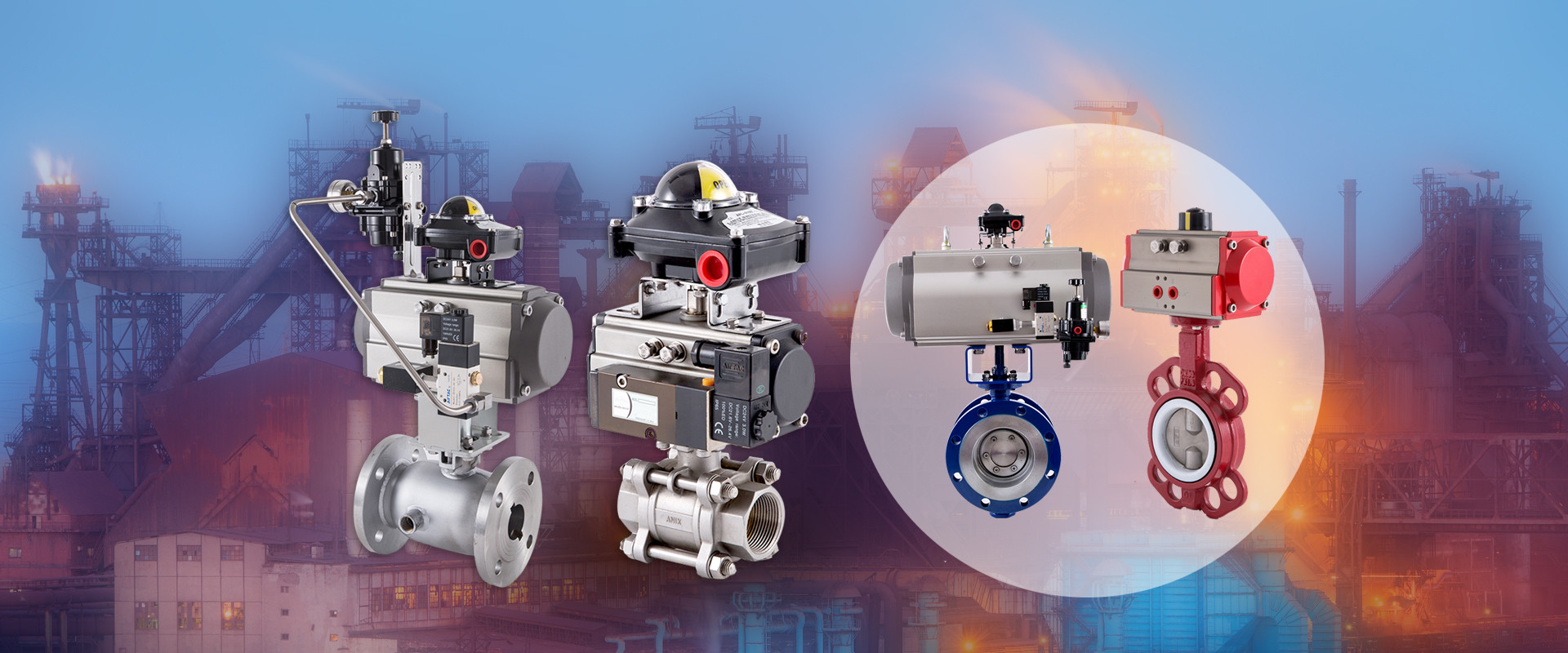 Double Acting And Single Return Rotary Rack And Pinion Pneumatic Actuator