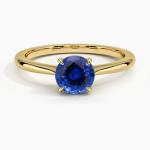 Selena 4ct Cushion Cut Blue Sapphire Engagement Ring For Women
