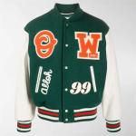 2023 Winter OEM Custom Logo Vintage Boy Leather Coat Sport Baseball Jacket