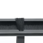 Black All-metal Brush Panel 1U Cable Management XL-4020-3L-E 19 Inch 4Rings For